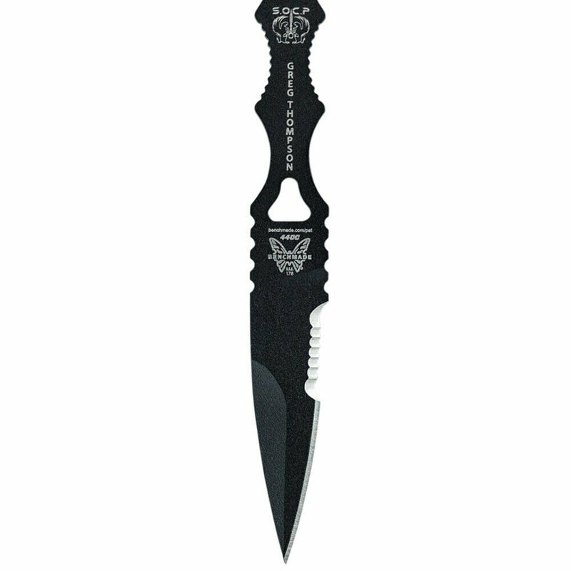 Benchmade SOCP Serrated Knife with Trainer Blade 178SBKSN-COMBO Sand Sheath 3.22"