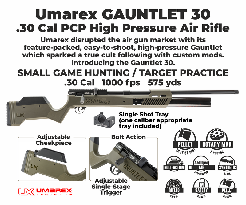 Umarex Gauntlet 2 30 - .30 cal PCP Air Rifle (2254829)
