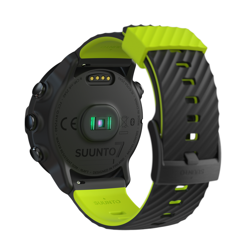 Suunto 7 Black Lime GPS Sports Smartwatch with Wearable4U Power Pack Bundle