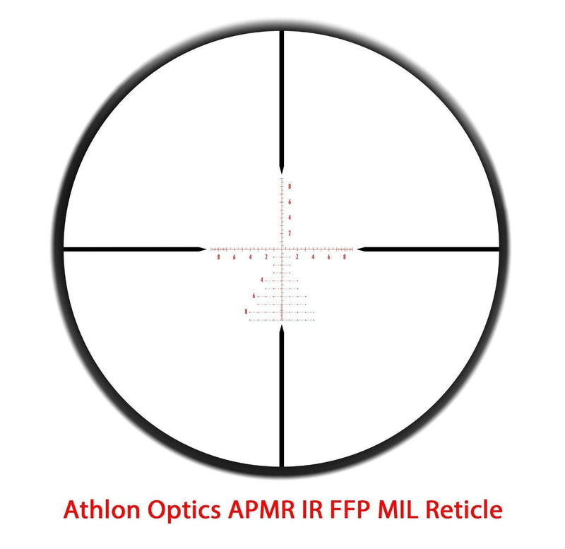 Athlon Optics Argos BTR 6-24 x 50 Dial Side Riflescope 214061 w/ Medium Mounts