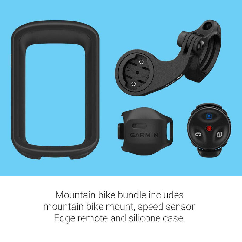 Garmin Edge 830 Mountain Bike Bundle, GPS Cycling/Bike Computer with Sensor & Bike Mount