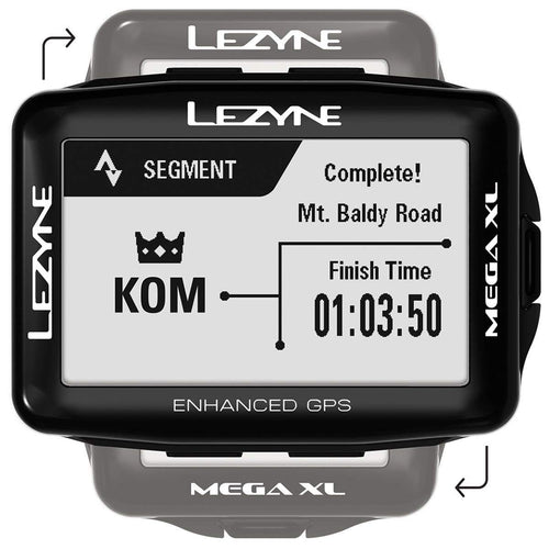 Lezyne Mega XL GPS Cycling Computer Black 1-GPS-MEGAXL-V104