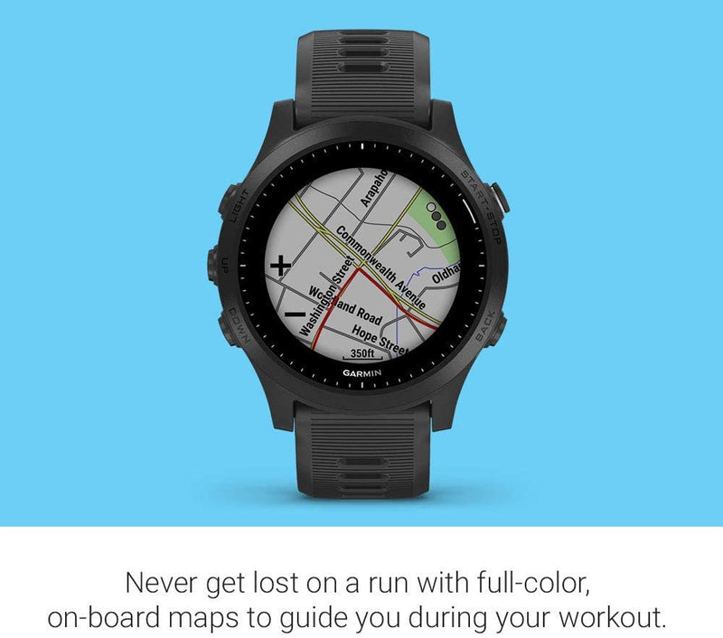 Garmin Forerunner 945 Premium GPS Running/Triathlon Smartwatch with White EarBuds Bundle