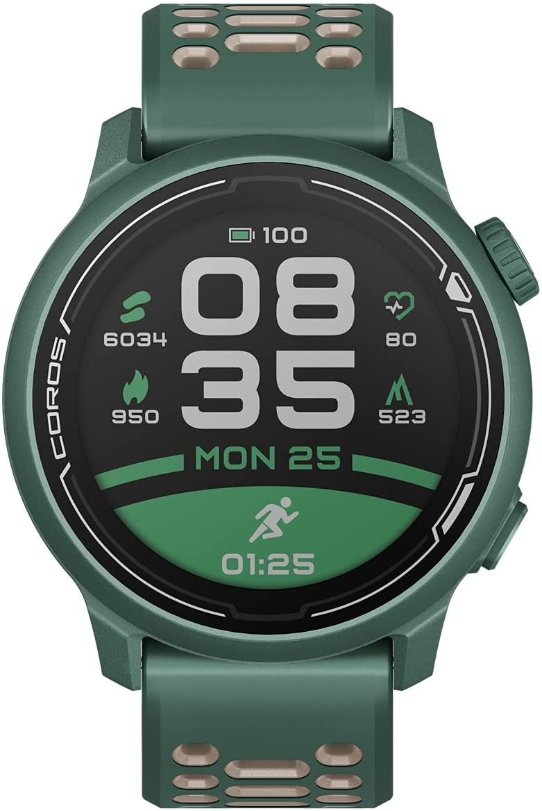 Coros PACE 2 Premium GPS Sport Watch with Nylon or Silicone Band, Heart Rate Monitor, Barometer with Wearable4U Power Bank Bundle