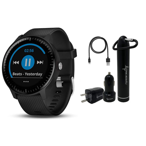 Garmin Vivoactive 3 GPS Smartwatch and Wearable4U Ultimate Power Bundle  Music