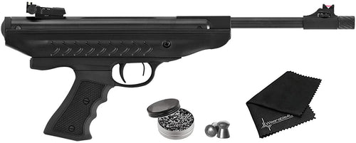 Hatsan Mod 25 Spring SuperCharger .22 Caliber Air Pistol with included Pack of 250 Pellets Bundle (Pellets Caliber/Weight .22/12.96 Grains)
