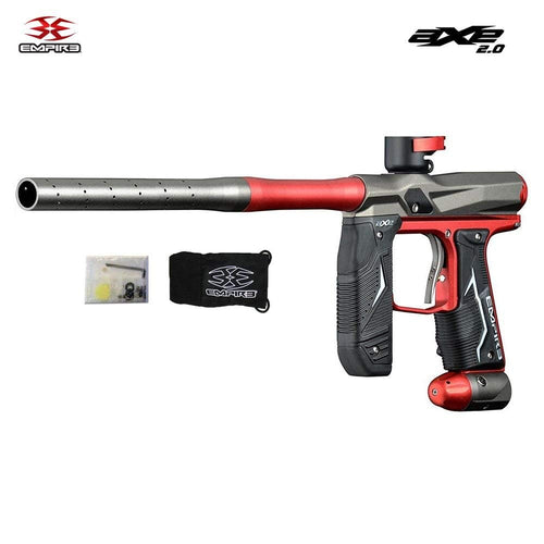 Empire Axe 2.0 Paintball Gun Marker, Dust Red & Dust Grey 16907