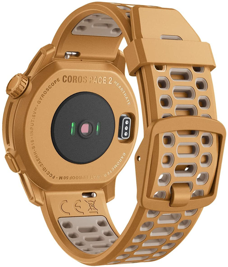 Coros PACE 2 Premium GPS Sport Watch with Nylon or Silicone Band, Heart Rate Monitor, Barometer with Wearable4U Power Bank Bundle