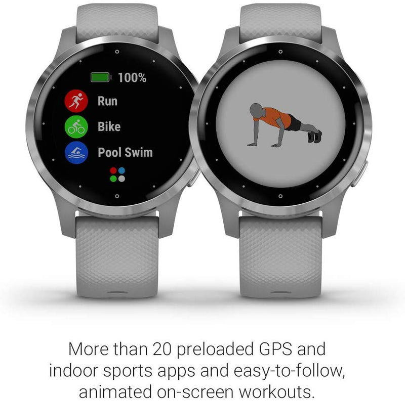 Garmin Vivoactive 4 GPS Smartwatch and Wearable4U Power Pack Bundle