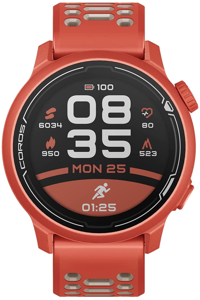 Coros PACE 2 Premium GPS Sport Watch with Nylon or Silicone Band, Heart Rate Monitor, Barometer with Wearable4U Power Bank Bundle