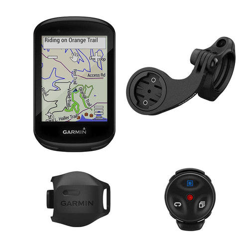 Garmin Edge 830 Mountain Bike Bundle, GPS Cycling/Bike Computer with Sensor & Bike Mount