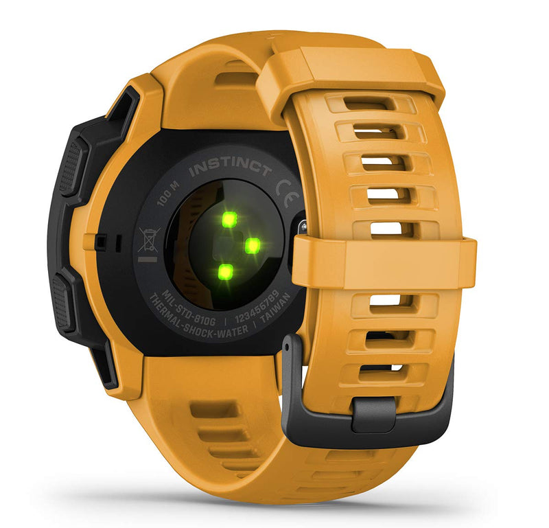 Garmin Instinct, Rugged Outdoor Watch with GPS, Features GLONASS and Galileo, Heart Rate Monitoring and 3-axis Compass