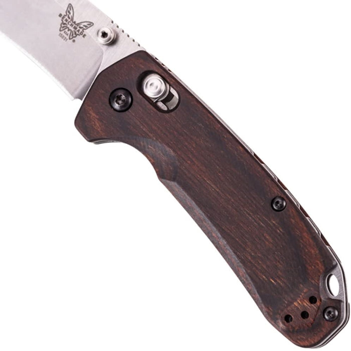 Benchmade 15031-2 North Fork Wood 2.97" Plain Drop-Point Folding Pocket Knife
