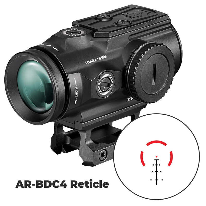 Vortex Optics Spitfire HD Gen II 5X Prism Scope BDC4 Reticle with Wearable4U Bundle