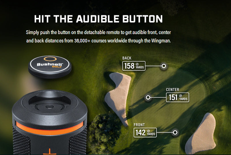 Bushnell Wingman GPS Bluetooth Speaker with Included Wearable4U Wall/Car Adapters and Ultimate Golf Tools Bundle