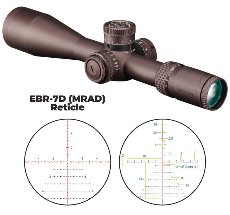 Vortex Optics Razor HD Gen III 6-36x56 FFP EBR-7D (MRAD) Reticle 34 mm Tube Riflescope with Wearable4U Bundle