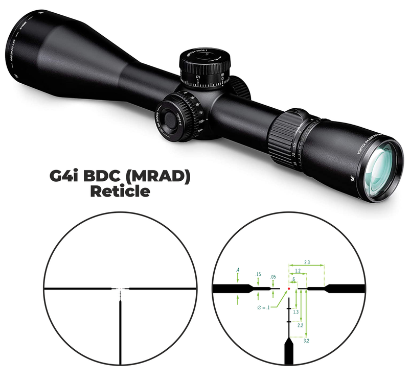 Vortex Optics Razor HD LHT 3-15x50 SFP G4i BDC (MRAD) Reticle 30mm Tube Riflescope