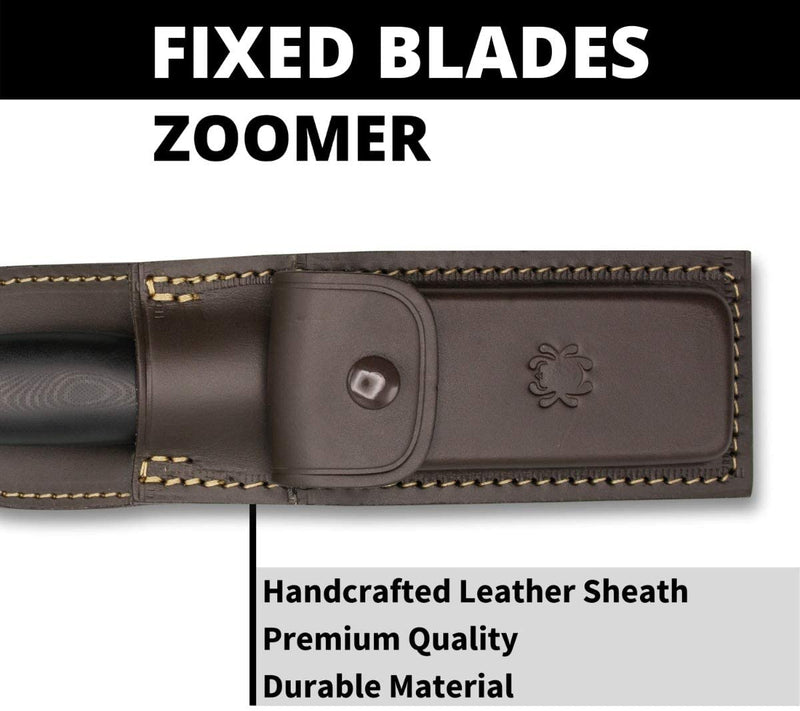 Spyderco FB42GP Zoomer Hamaguri Convex 20CV Hidden Tang Fixed Blade PlainEdge Knife
