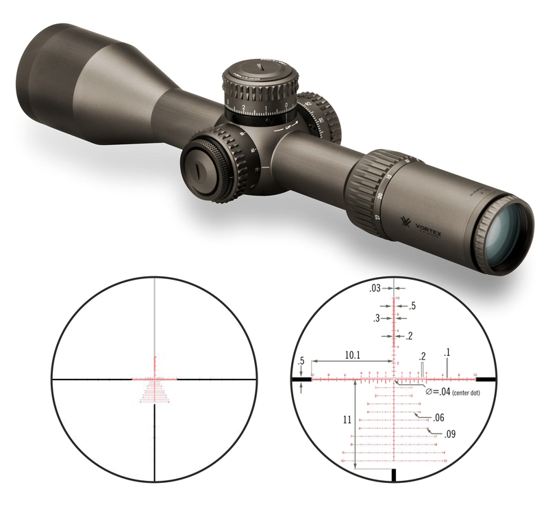 Vortex Optics Razor HD Gen II 4.5-27x56 FFP Riflescope EBR-7C (MRAD), 34mm Tube with Vortex Optics Free Hat, Black Camo Bundle