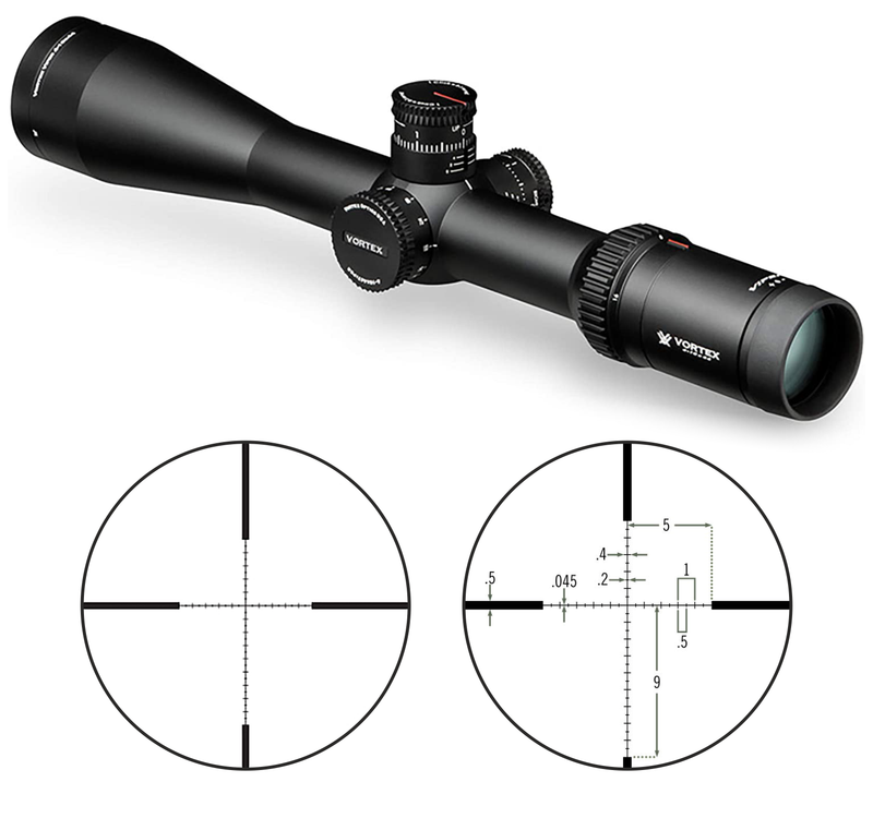 Vortex Optics Viper HST 4-16x44 SFP Riflescope VMR-1 (MRAD) Reticle, 30 mm Tube with Free Hat (Camo Digital) Bundle