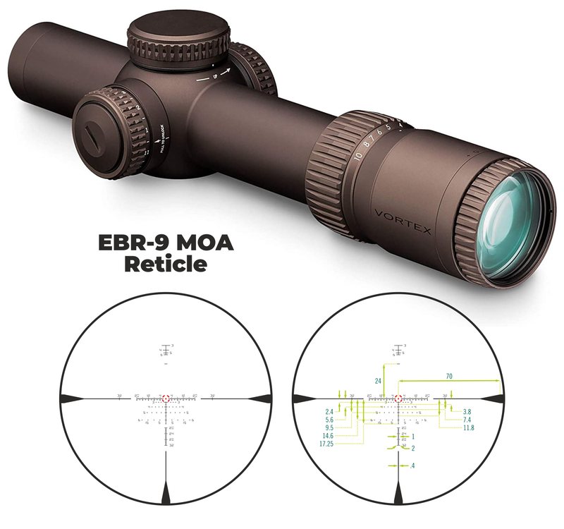 Vortex Optics Razor HD Gen III 1-10x24 FFP EBR-9 34mm Tube Riflescope with Mount and Hat Bundle Bundle