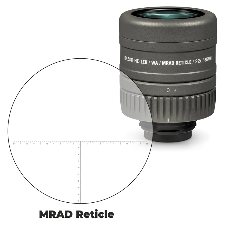 Vortex Optics Razor HD Reticle Eyepiece Ranging MRAD with Free Hat and Lens Cleaning Pen Bundle