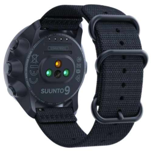 SUUNTO 9 Baro Multisport GPS Smartwatch, Granite Blue/Titanium with Wearable4U Power Bank Bundle