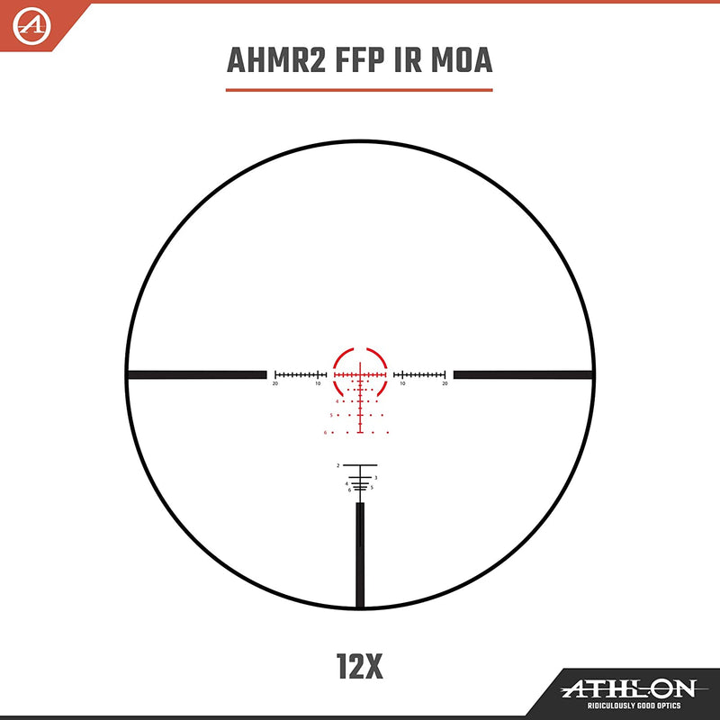 Athlon Helos BTR GEN2 2-12×42 AHMR2 FFP IR MOA Reticle Riflescope