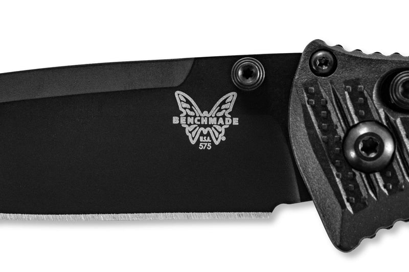 Benchmade 575BK-1 Mini Presidio II Black 3.2" Plain Folding Pocket Knife