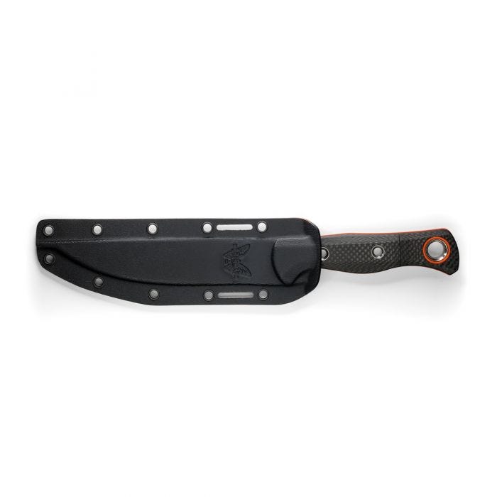 Benchmade 15500OR-2 Meatcrafter Orange S45VN SelectEdge Carbon Fiber Fixed Blade Knife