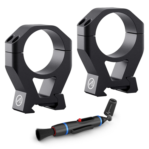 Athlon Armor 34 mm High Height (1.519) Scope Ring Set with Wearable4U Lens Cleaning Pen Bundle