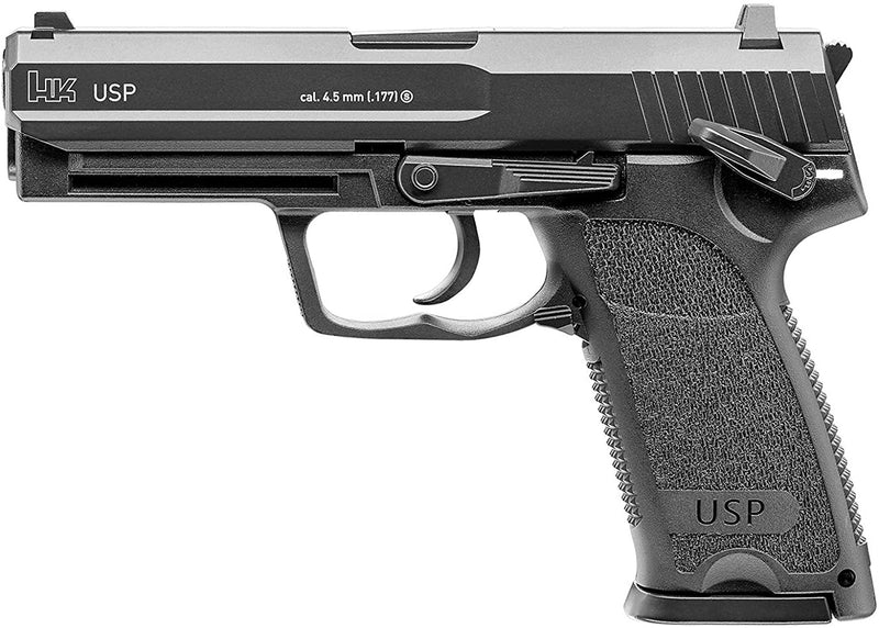 Umarex Heckler and Koch USP .177 Caliber CO2 Steel BB Blowback Pistol with included CO2 12 Gram Tanks (5 Pack) and Pack of 1500 Precision Steel BBs