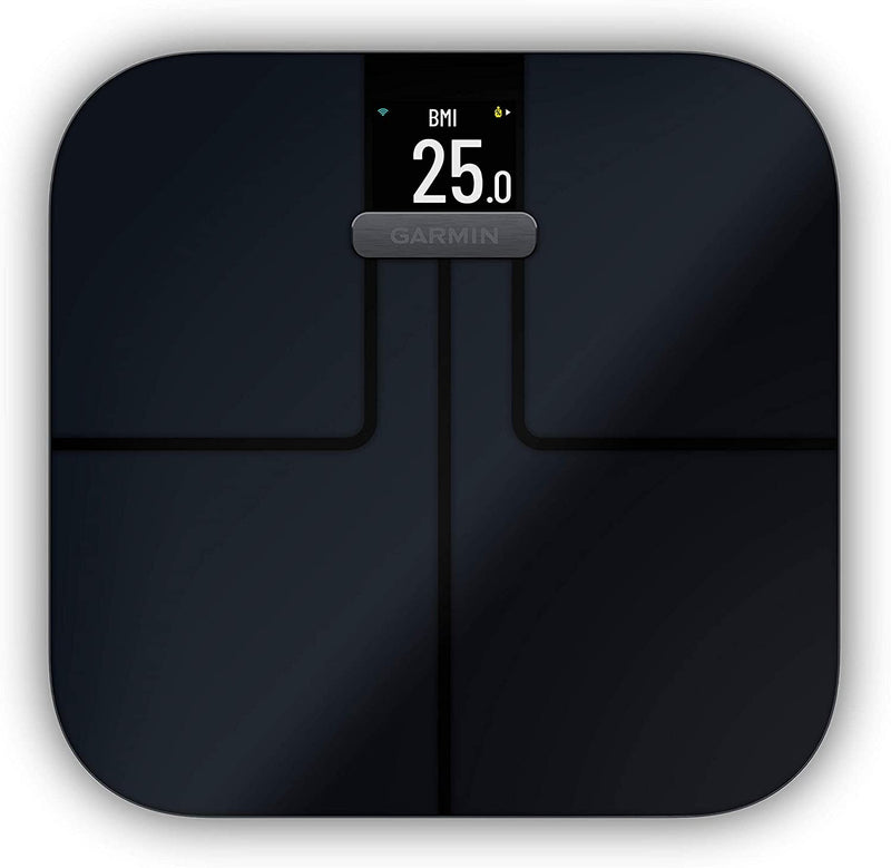 Garmin Index S2 Smart Scale with Wireless Connectivity, Measure Body Fat, Muscle, Bone Mass, Body Water % and More, Black (010-02294-02)