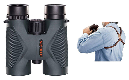 Athlon Optics Midas Binocular 10x42 ED w/ Vortex Harness Strap Bundle, 113003