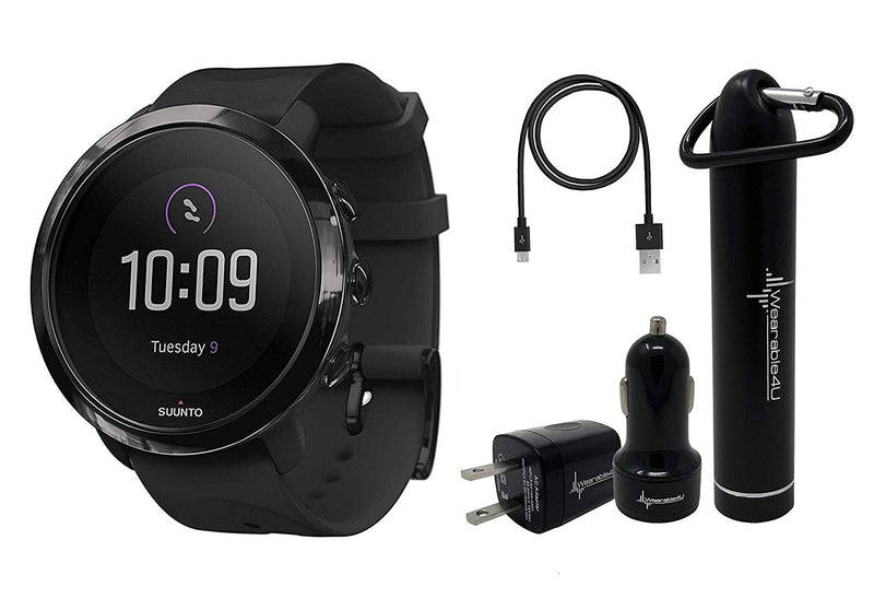 Suunto 3 Fitness Watch and Wearable4U Power Pack Bundle