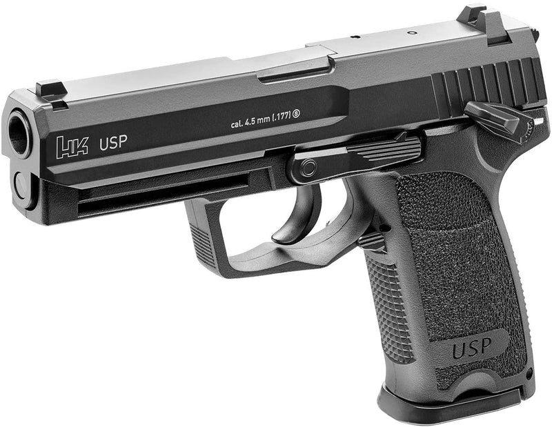 Umarex Heckler and Koch USP .177 Caliber CO2 Steel BB Blowback Pistol with included CO2 12 Gram Tanks (5 Pack) and Pack of 1500 Precision Steel BBs