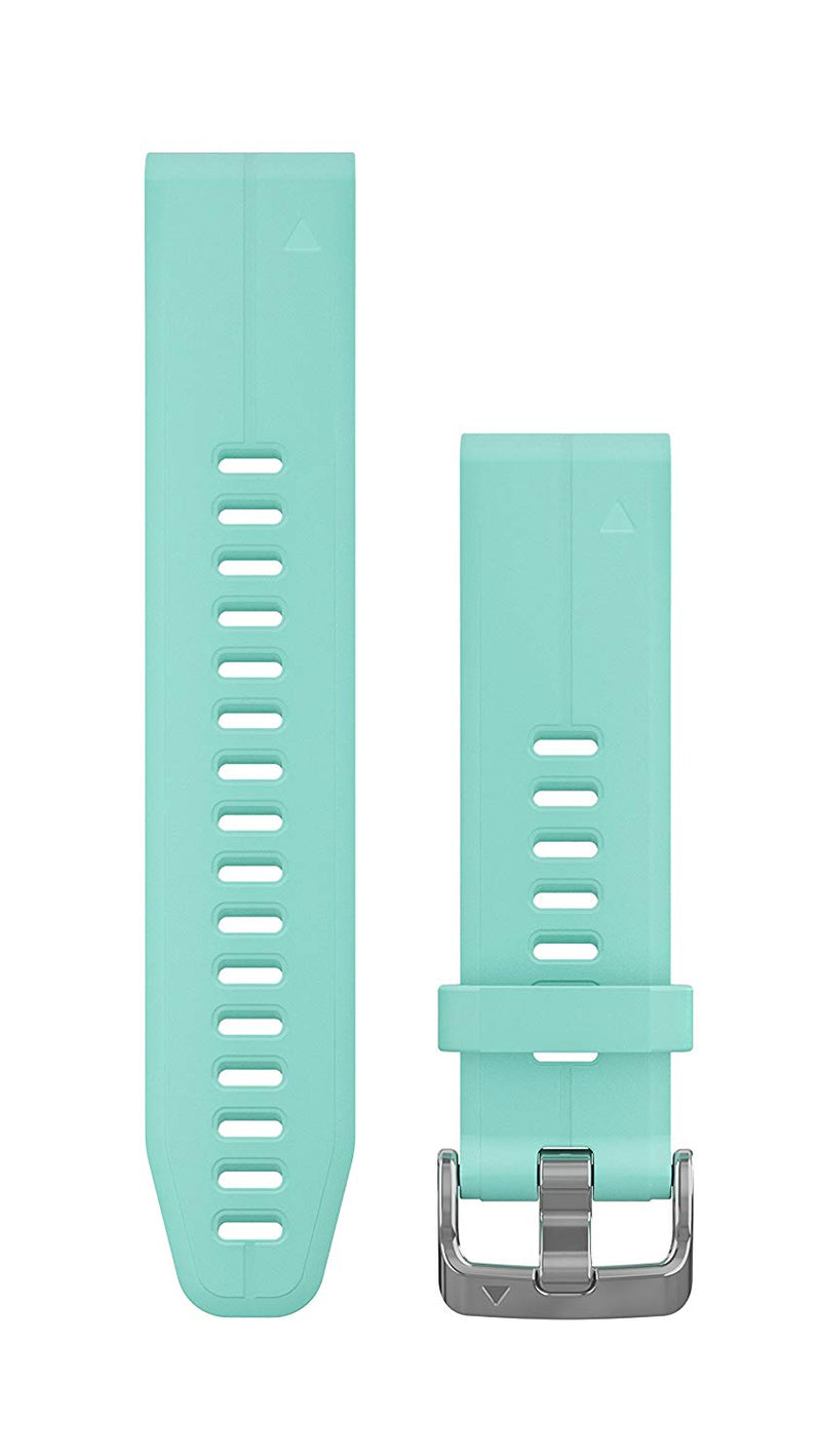 Garmin 010-12739-04 Quickfit 20 Watch Band - Frost Blue Silicone - Accessory Band for Fenix 5S Plus/Fenix 5S