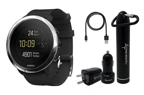 Suunto 3 Fitness Watch and Wearable4U Power Pack Bundle