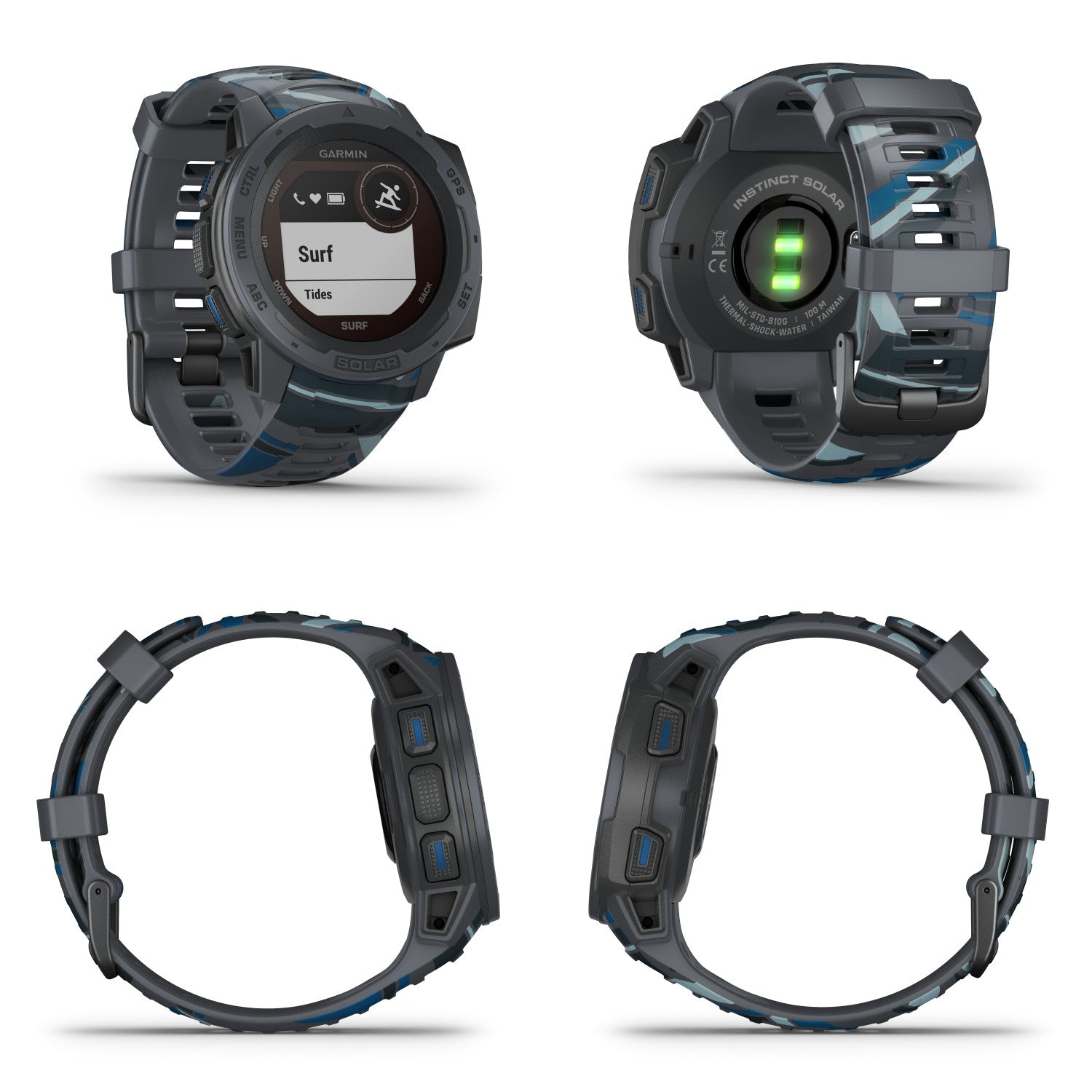Garmin Instinct Solar Surf Edition GPS Watch in Pipeline Garmin Instinct Solar Surf Edition GPS Watch in Pipeline
