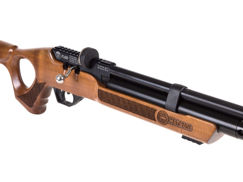 Hatsan Flash Wood QE QuietEnergy .25 Cal PCP Pre-charged pneumatic Air Rifle with Hardwood Stock