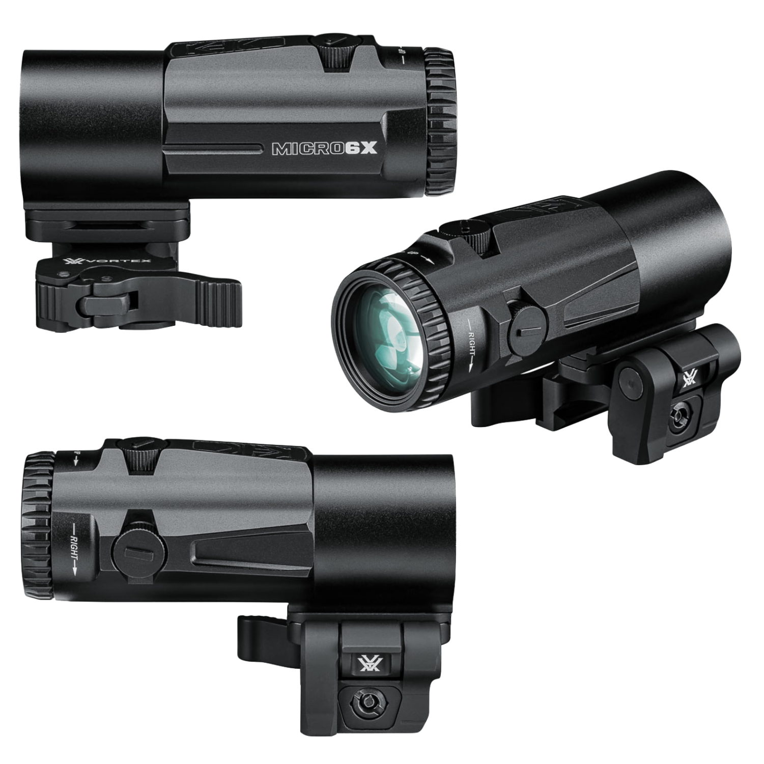 Vortex Optics Micro 6X Magnifier with Quick-Release Flip Mount V6XM ...