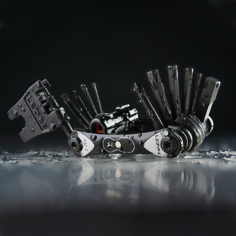 Lezyne RAP II CO2 Bike Multi Tool 25 in 1. High Performance Compact Bike Tool (1-MT-RAP-V325T04)