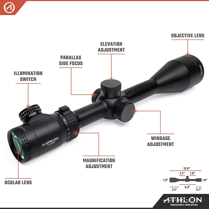 Athlon Optics Talos 6-24x50 Second Focal Plane Riflescopes