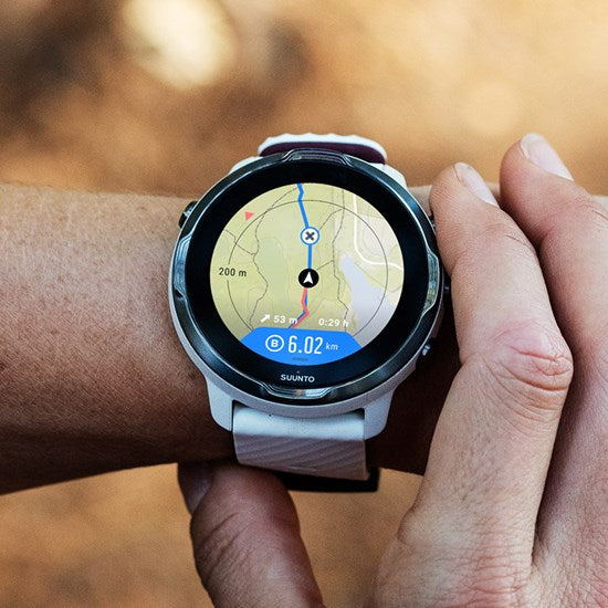 SUUNTO 7 White Burgundy GPS Smartwatch With Versatile Sports Experience