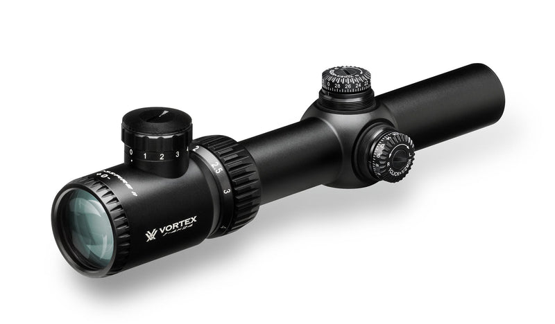 Vortex Optics Crossfire II 1-4x24 SFP Riflescope, V-Brite Illuminated Reticle (MOA), 30mm Tube with Wearable4U Bundle