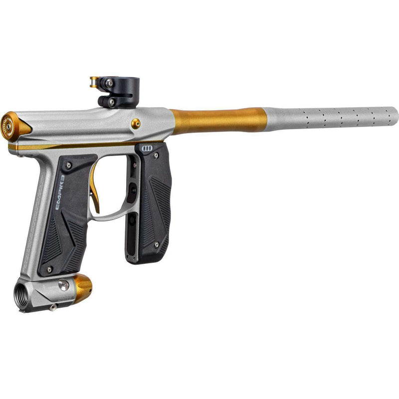 Tippmann Empire Mini GS Paintball Marker 2 Piece Barrel, Dust Silver / Dust Gold (17387) with Hawki HPA Tank 48ci and 500x Paintballs Bundle