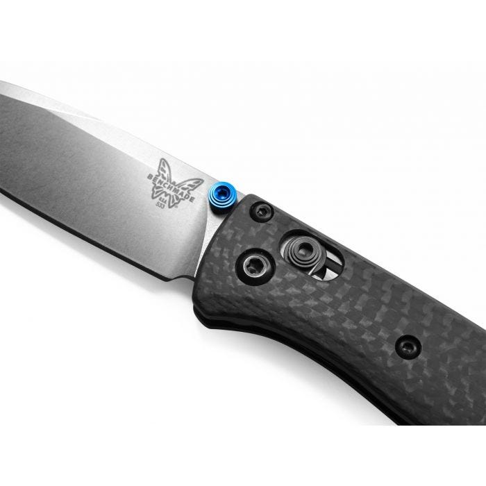 Benchmade 533-3 Mini Bugout Plain Edge Folding Knife (2.82" Satin S90V)
