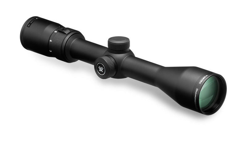 Vortex Optics Diamondback 3-9x40 Dead-Hold BDC (MOA) Reticle, 1 inch Tube Riflescope with Hat and  Rings Bundle