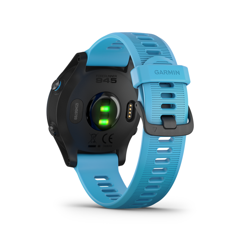 Garmin Forerunner 945 Bundle, Premium GPS Running/Triathlon Smartwatch with Music Included Wearable4U 3 Straps Bundle (Lime/Orange/Red)