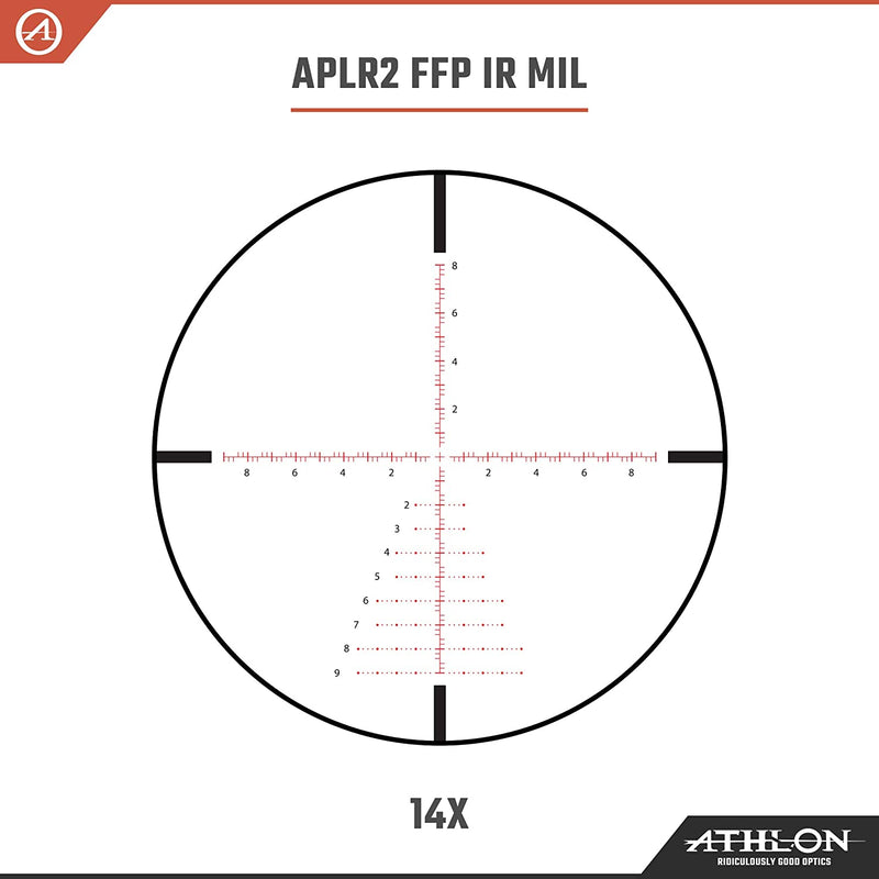 Athlon Optics Talos BTR 4-14x44 APLR2 FFP IR MIL 30mm Tube Riflescope (215028)